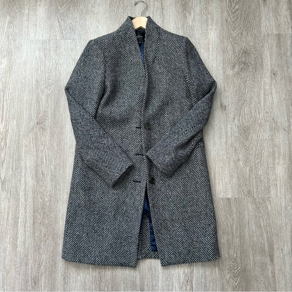 J.Crew Oversized Topcoat in English Herringbone